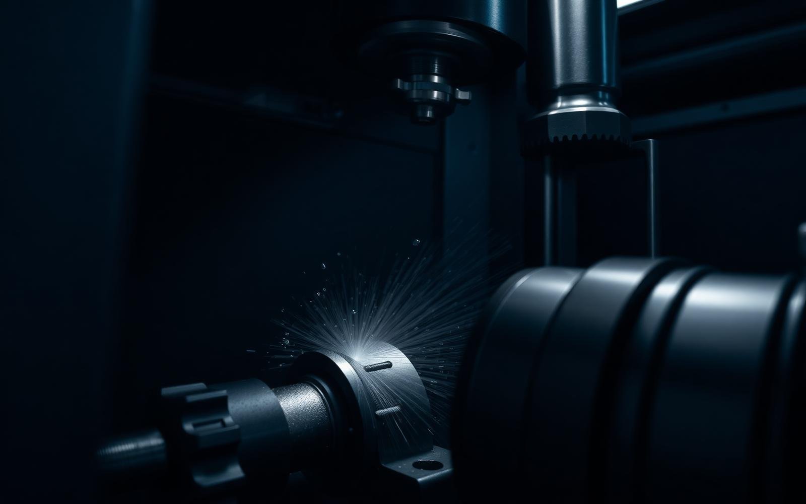 CNC machining a precision metal component